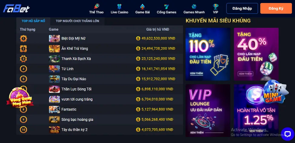 Chiến thuật cá cược thể thao, game bài, nổ hũ, đá gà, bắn cá